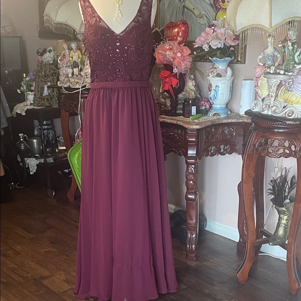 Chic Plum Maxi Dress